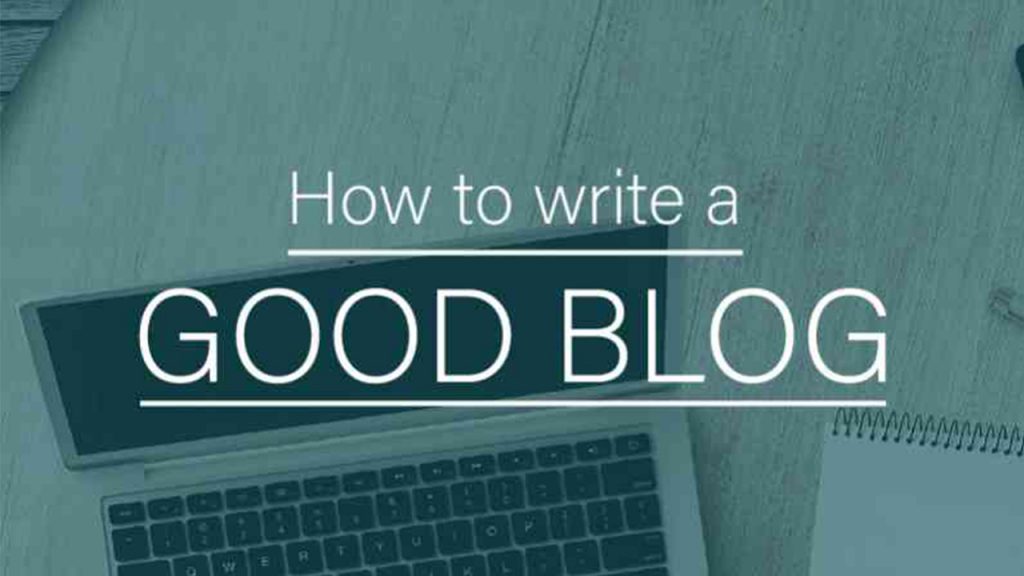 How to write a Blog