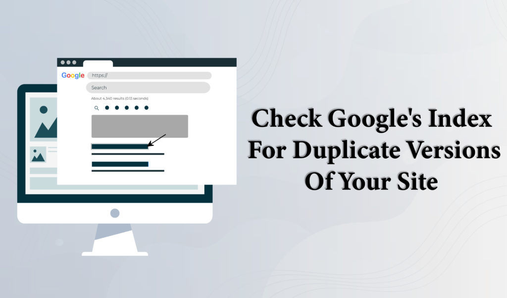 Check Google's Index for Duplicate Versions of Your Site