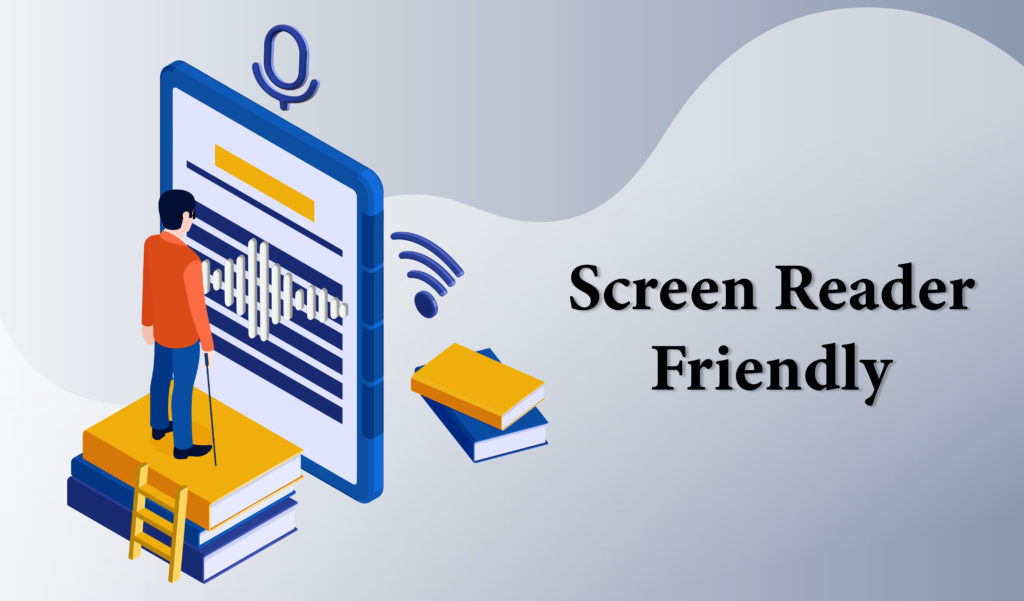 Screen reader friendly