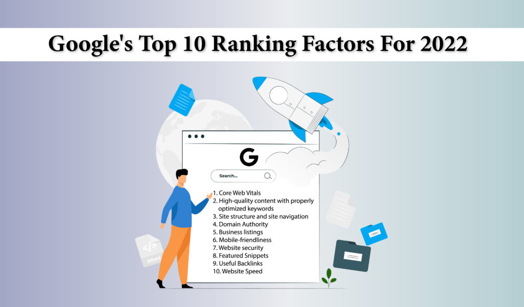Google's Top 10 Ranking Factors for 2022