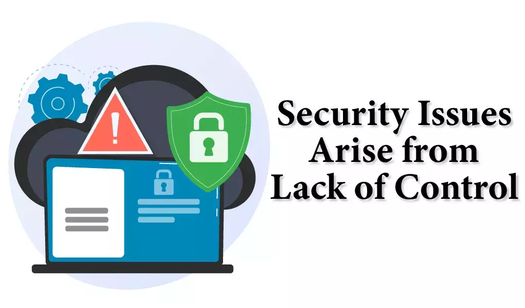 security issues arise from a lack of control
