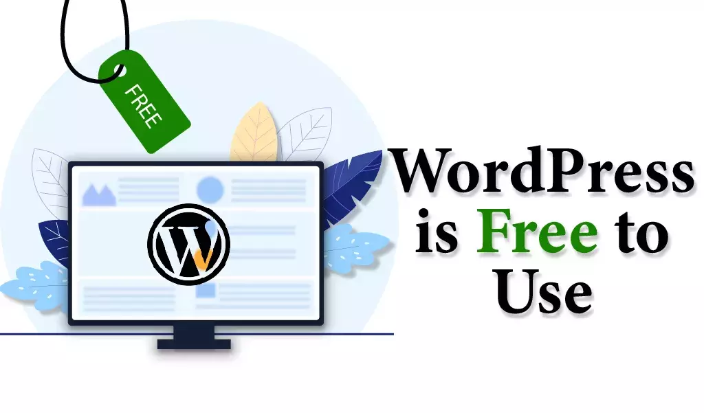 wordpress is free to use