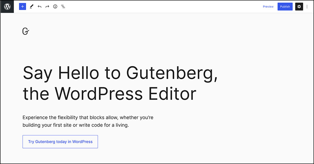 Gutenburg Page Builder